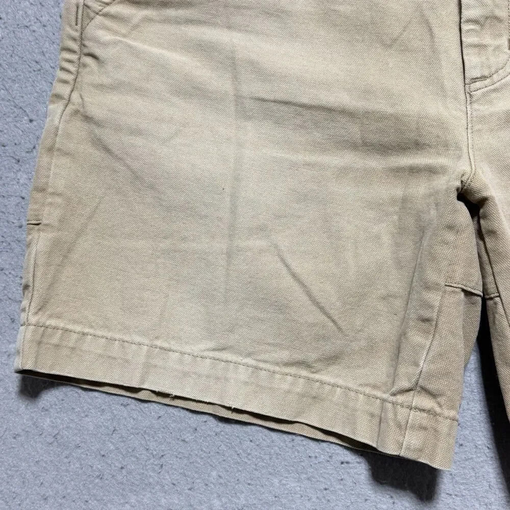 Patagonia Stand Up Shorts Men’s 34 Tan Organic Cotton Canvas 6”Heritage VTG